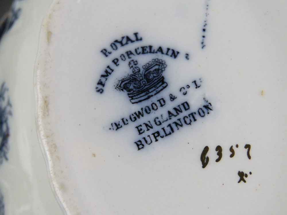 A Royal semi porcelain 'Wedgwood & Co Ltd' dinner service comprising two large lidded tureens, - Image 5 of 5