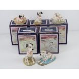 Royal Doulton 101 Dalmations; five boxed figurines being Penny & Freckles DM3, Pongo DM6,
