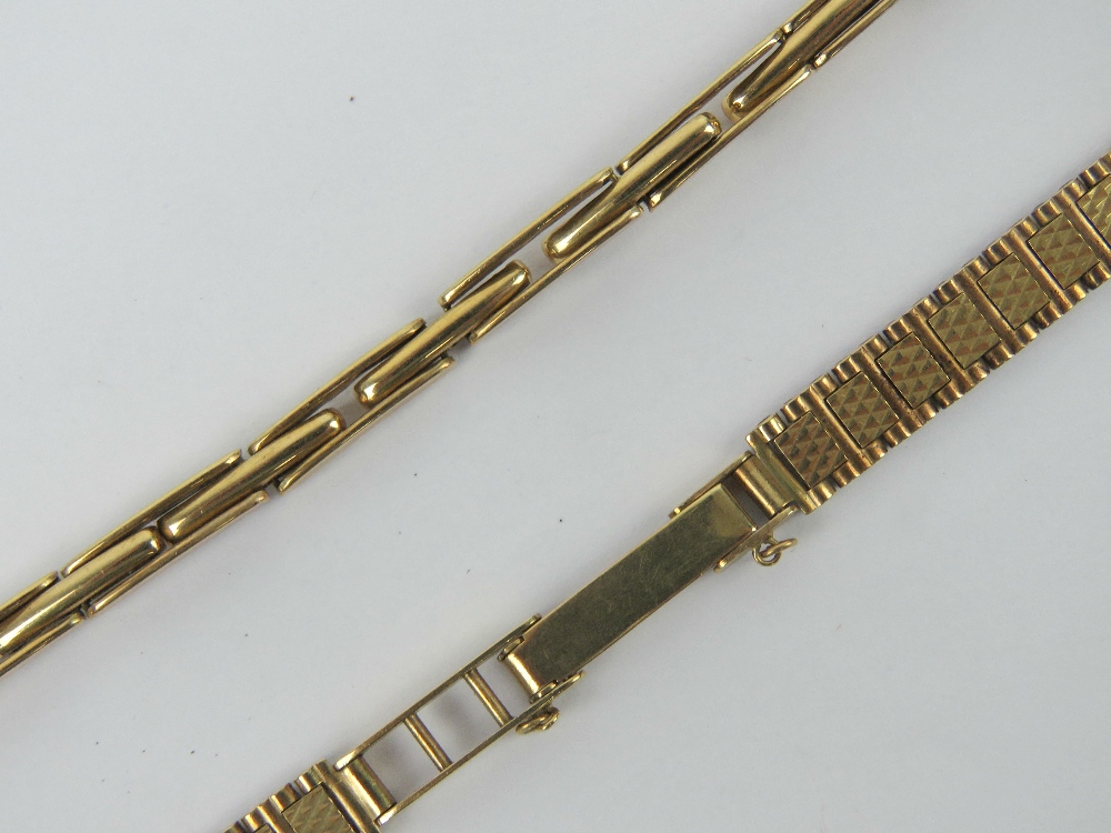 A 9ct gold watch strap, hallmarked 375, 10.2g. - Image 2 of 4