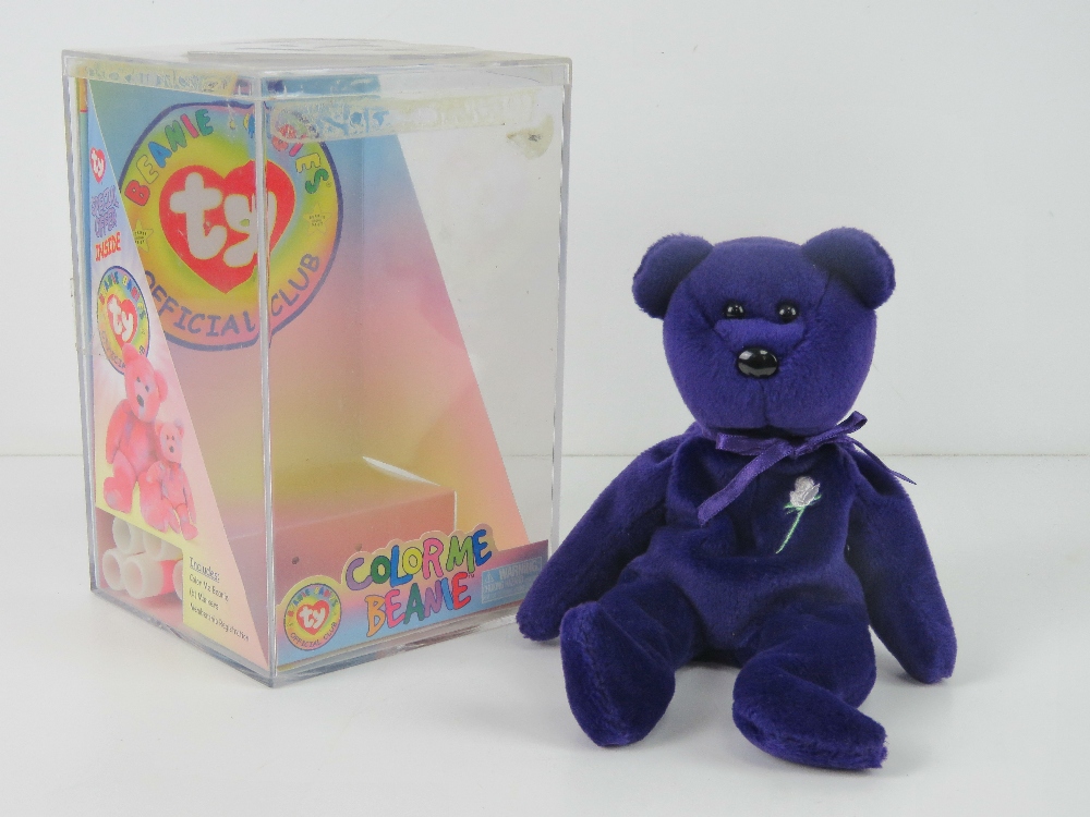 Ty Beanie Babies/Beanie Bears; a rare Indonesian made bear, Princess, no tag.