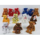 Ty Beanie Babies/Beanie Bears; 'Unity' (x2), 'Germania' (x2), 'Pinata', 'England', 'New Brunswick',