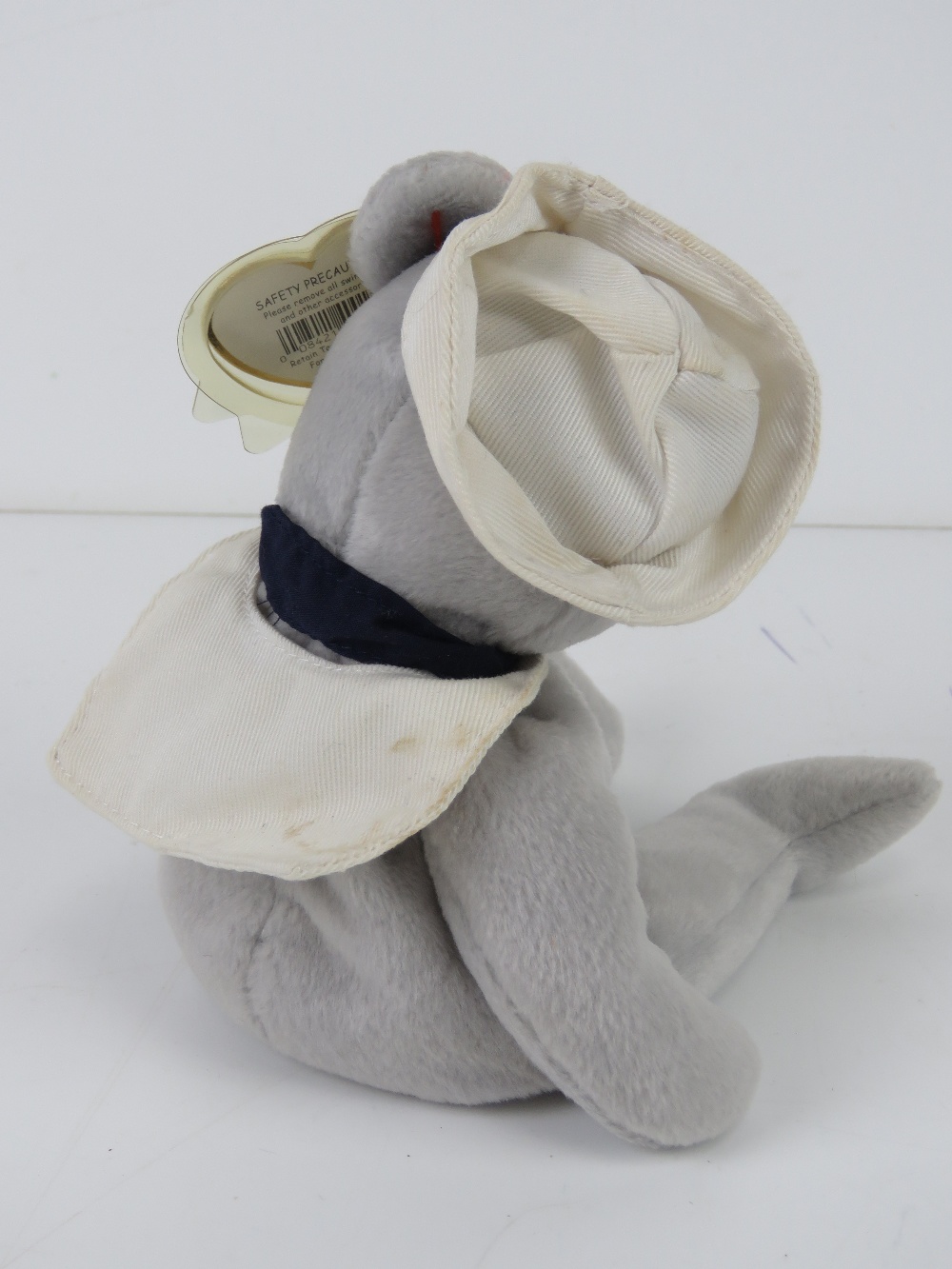 Ty Beanie Babies/Beanie Bears; 'Ronnie' with USS Ronald Reagan patch to chest, - Image 3 of 4