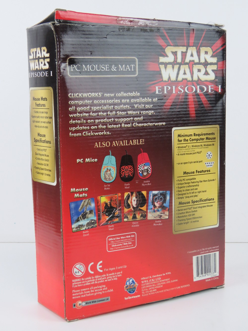 Star Wars; Episode One PC mouse and mat in original packaging. - Image 2 of 3