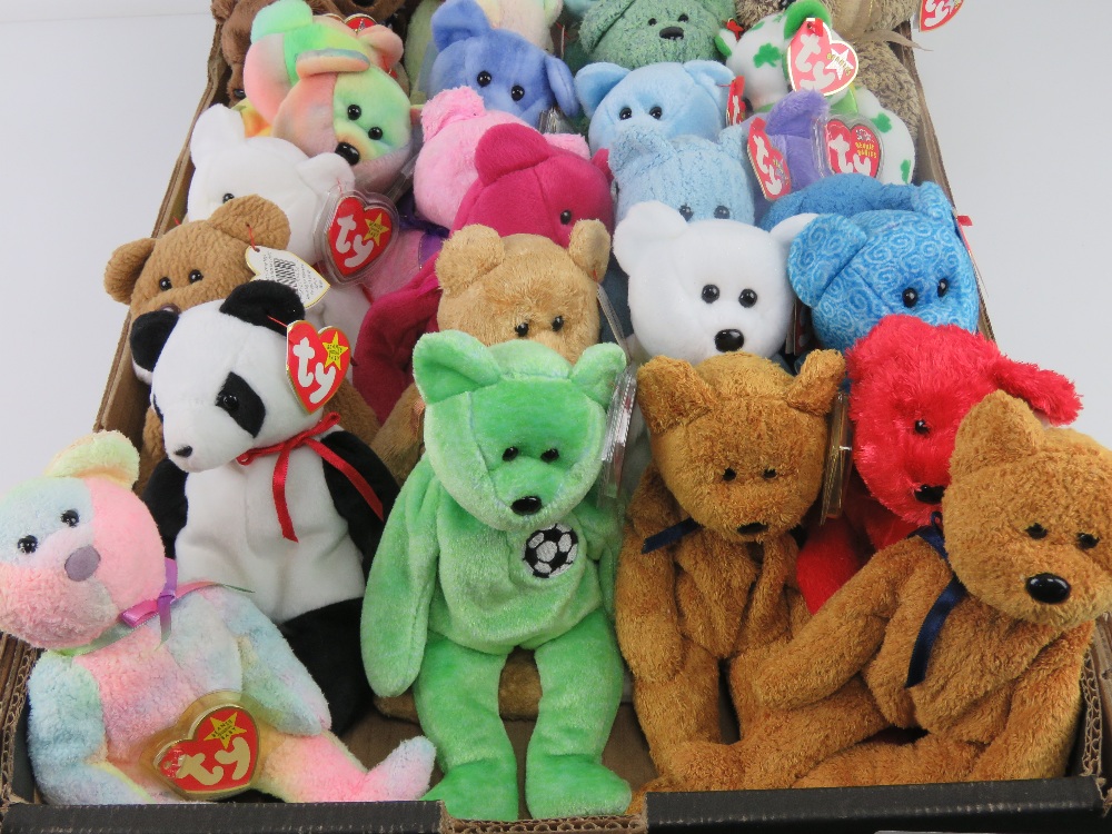 A large collection of Ty Beanie Bears/Beanie Babies all with tags; 'Hero' (x3), 'Mellow' (x3), - Image 3 of 3