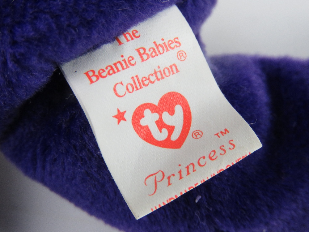 Ty Beanie Babies/Beanie Bears; a rare Indonesian made bear, Princess, no tag. - Image 3 of 6