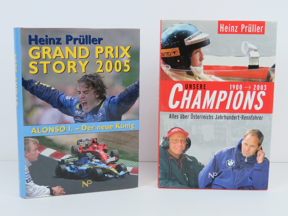 Grand Prix Story 2005, and Unsere Champions. Two German edition hardback books.