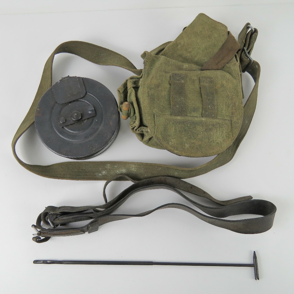 A WWII PPSH-41 sling and magazine pouch - Image 3 of 3