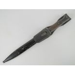 A WWII German K98 bayonet numbered 4893,