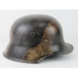 A reproduction WWI German M17 helmet.