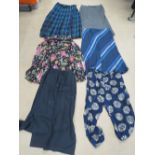 A quantity of assorted ladies three quarter length skirts, various makes, approx sizes UK 14/16.