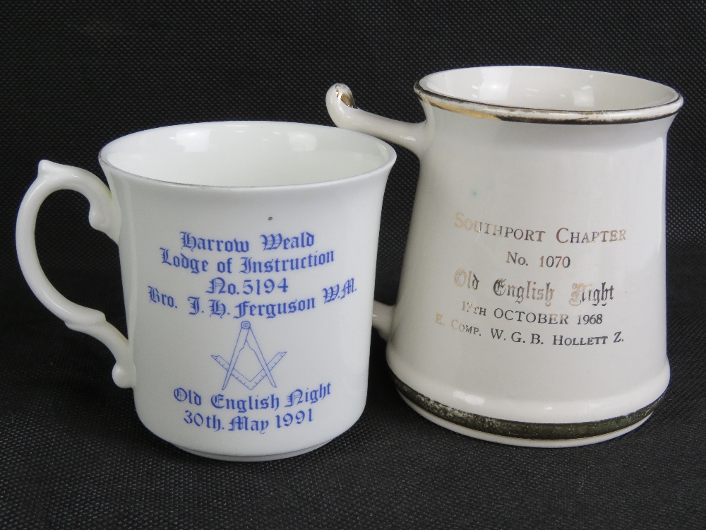 Masonic; A quantity of Masonic mugs and - Image 2 of 6