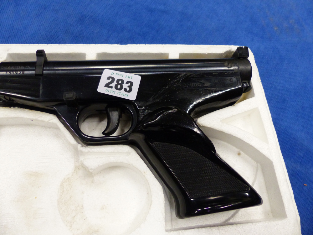 AN EL GAMO .177 CAL UNDERLEVER AIRPISTOL SERIAL NUMBER 751038 - Image 4 of 6