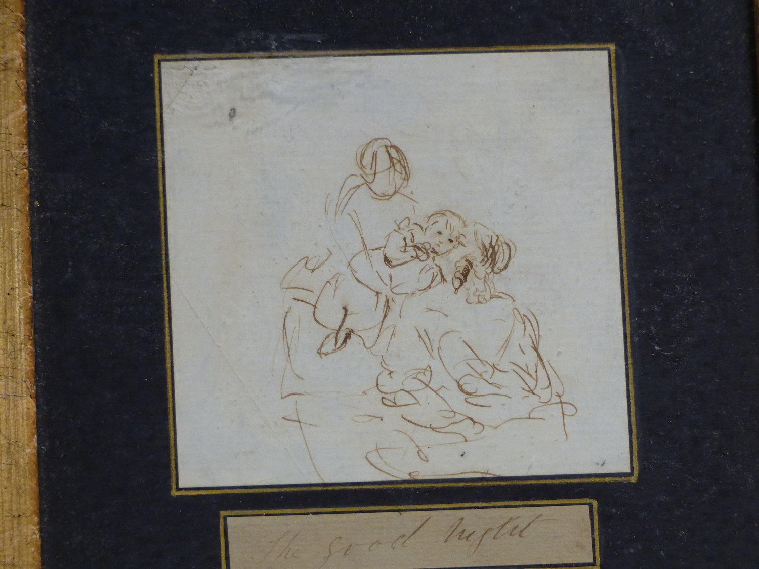 WILLIAM POWELL FRITH. (1819-1909) THREE SKETCHES OF VARIOUS FIGURES, SOME INSCRIBED, PEN AND INK. 10 - Image 3 of 12