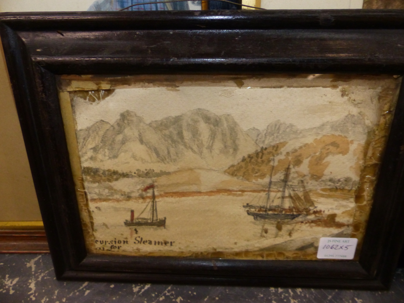 19th/20th.C.SCOTTISH SCHOOL. TWO LOCH VIEWS, BOTH INSCRIBED WATERCOLOURS TOGETHER WITH ANOTHER - Image 2 of 6