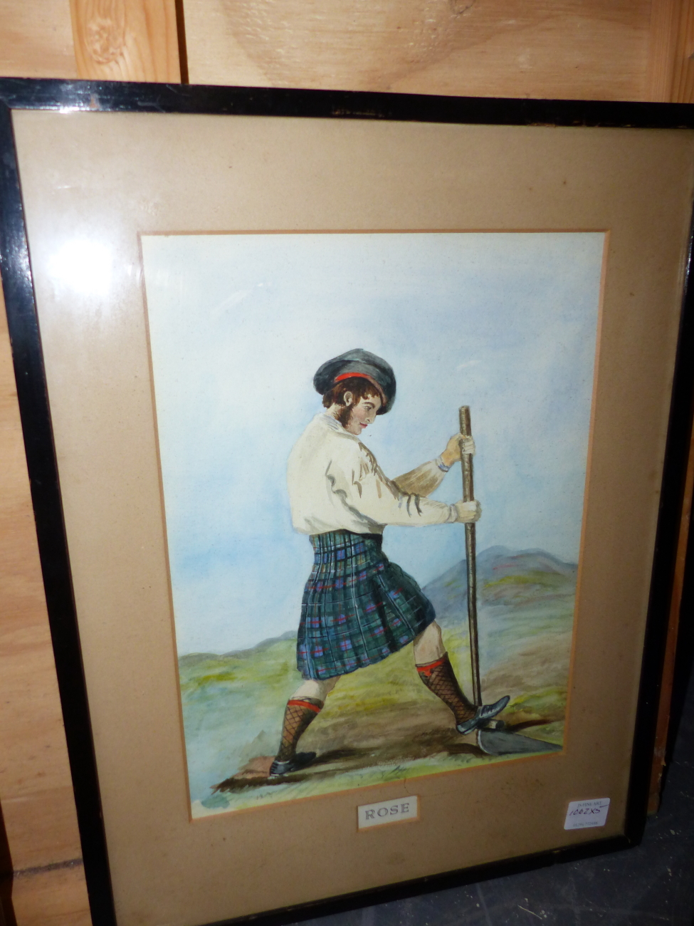 19th/20th.C.SCOTTISH SCHOOL. TWO LOCH VIEWS, BOTH INSCRIBED WATERCOLOURS TOGETHER WITH ANOTHER - Image 5 of 6