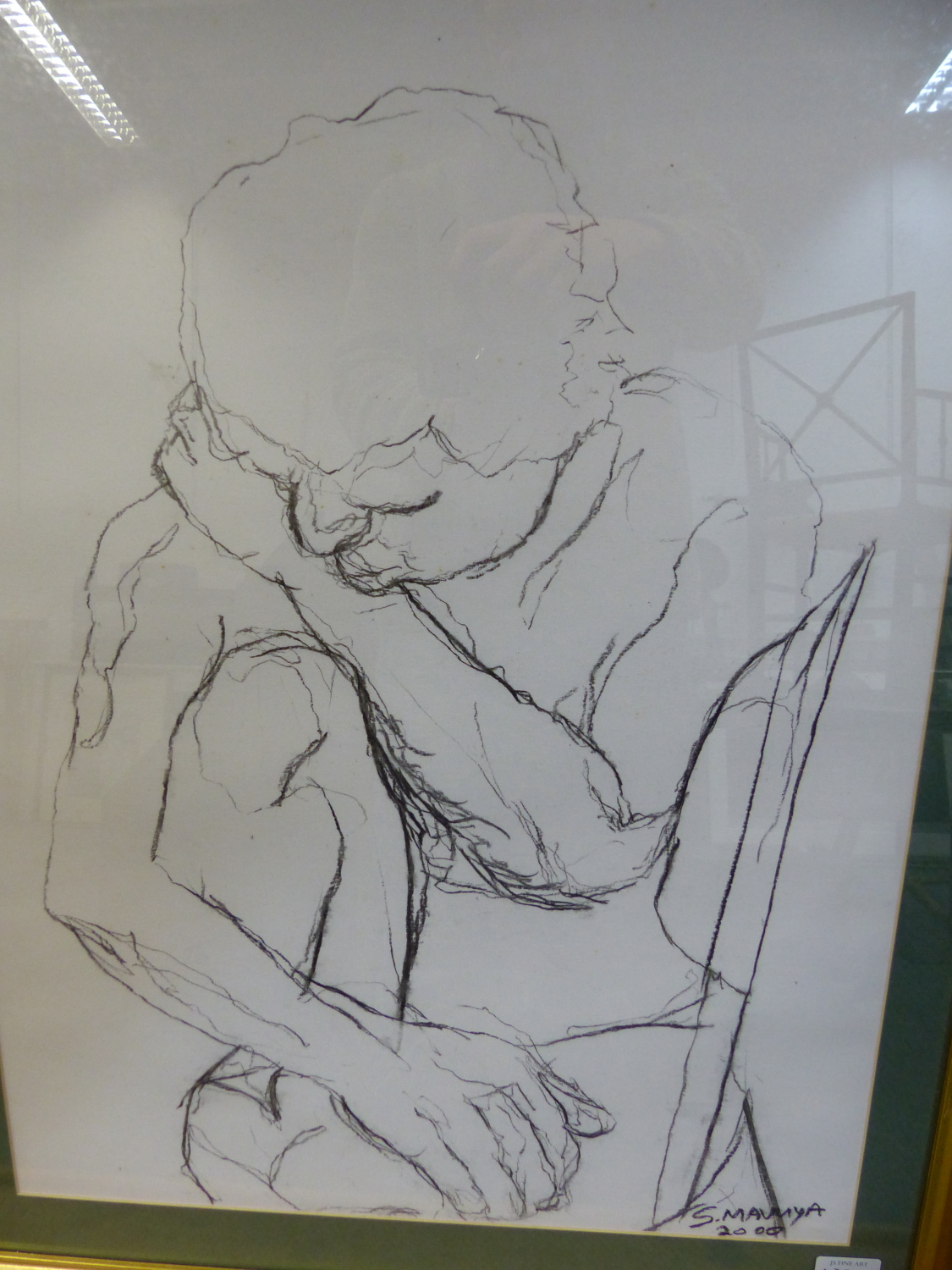 MIKE ISAACSON. 20th/21st.C. SCHOOL. ARR. THIN LADY, SIGNED INK DRAWING. 36 x 24cms TOGETHER WITH - Image 5 of 6