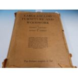 BOOK. EARLY ENGLISH FURNITURE AND WOODWORK BY HERBERT CESCINSKY AND ERNEST GRIBLE. 2 vols IN ONE,