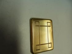 A 9ct GOLD HALLMARKED CIGARETTE CASE, PADGETT AND BRAHAM LTD 1923. WEIGHT 138grms.