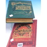 TWO LINCOLN STAMP ALBUMS WITH VARIOUS CONTENT. (2)