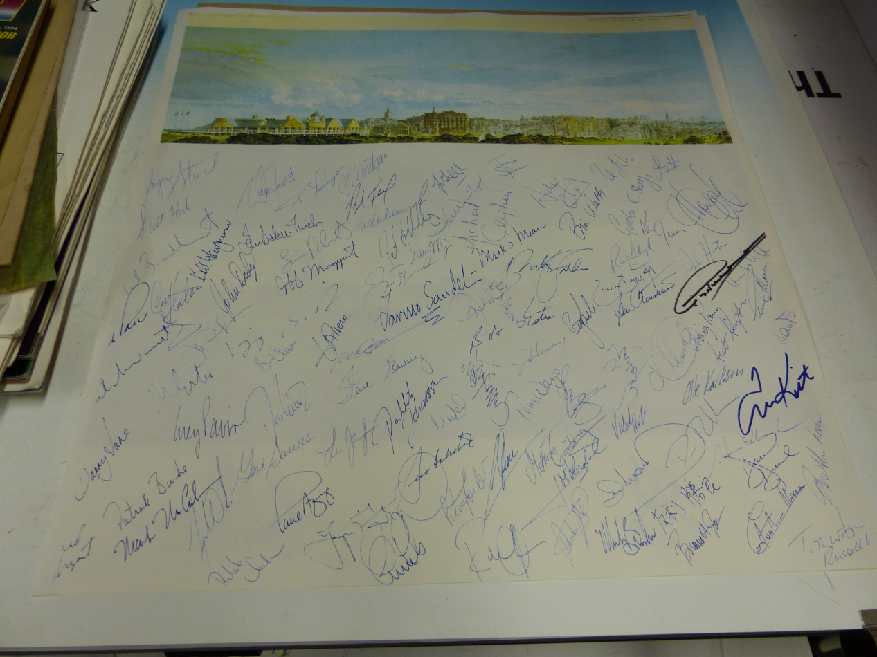 A COLLECTION OF ASTON VILLA,FACSIMILE SIGNED ST ANDREWS PRINTS, CRICKET, HORSE RACING AND OTHER - Image 5 of 5