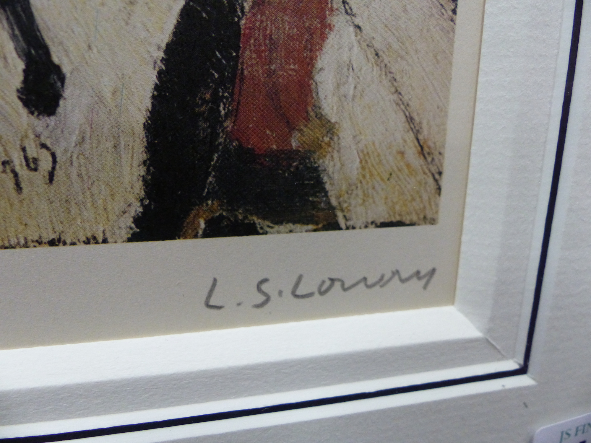 L.S.LOWRY. (1887-1976) ARR. MRS SWINDELLS PICTURE, PENCIL SIGNED LIMITED EDITION COLOUR PRINT. 43 - Image 4 of 6