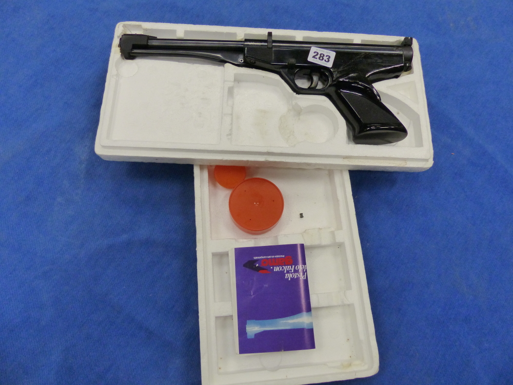 AN EL GAMO .177 CAL UNDERLEVER AIRPISTOL SERIAL NUMBER 751038