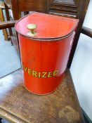 A VINTAGE PULVERISED KITCHEN CANNISTER.