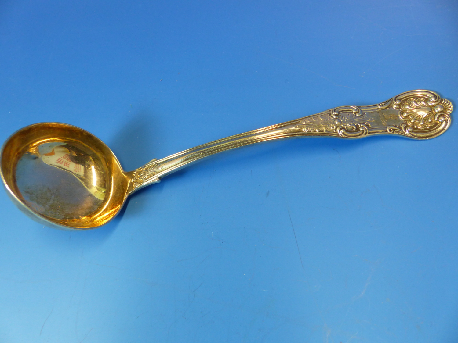 A PAIR OF 19th C. QUEENS PATTERN HALLMARKED SILVER SAUCE LADLES DATED 1851 GLASGOW FOR JOHN - Image 25 of 28