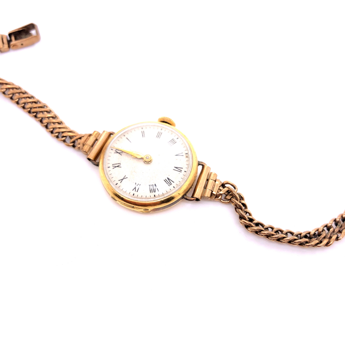 AN 18ct GOLD COCKTAIL WATCH FITTED WITH A 9ct GOLD BRACELET STRAP, A PAIR OF 9ct GOLD CUFFLINKS, - Image 5 of 31