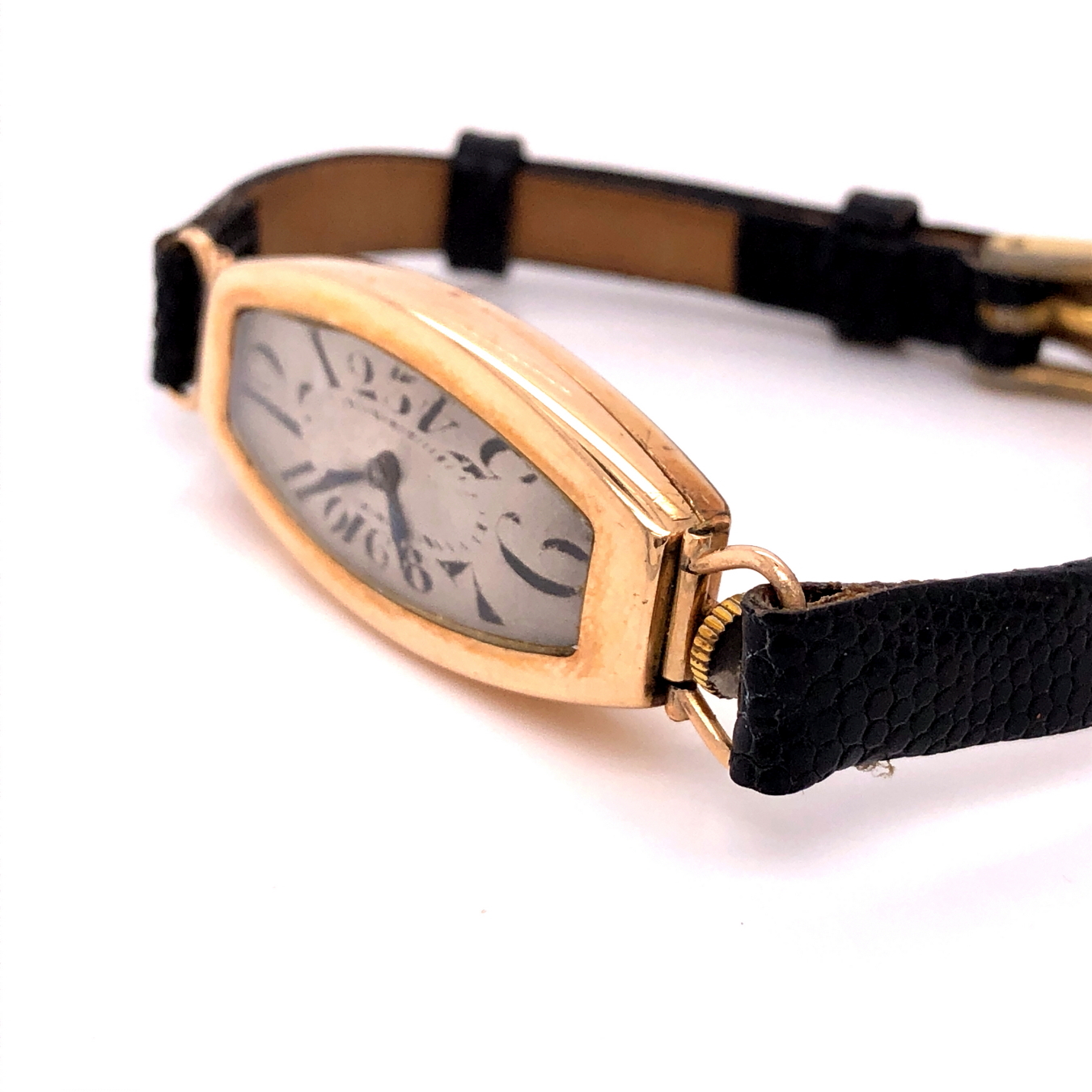 A 1920'S 14ct GOLD SWISS WATCH, SWISS SQUIRREL MARKS TO THE INSIDE COVER TOGETHER WITH WITH THE - Image 4 of 10