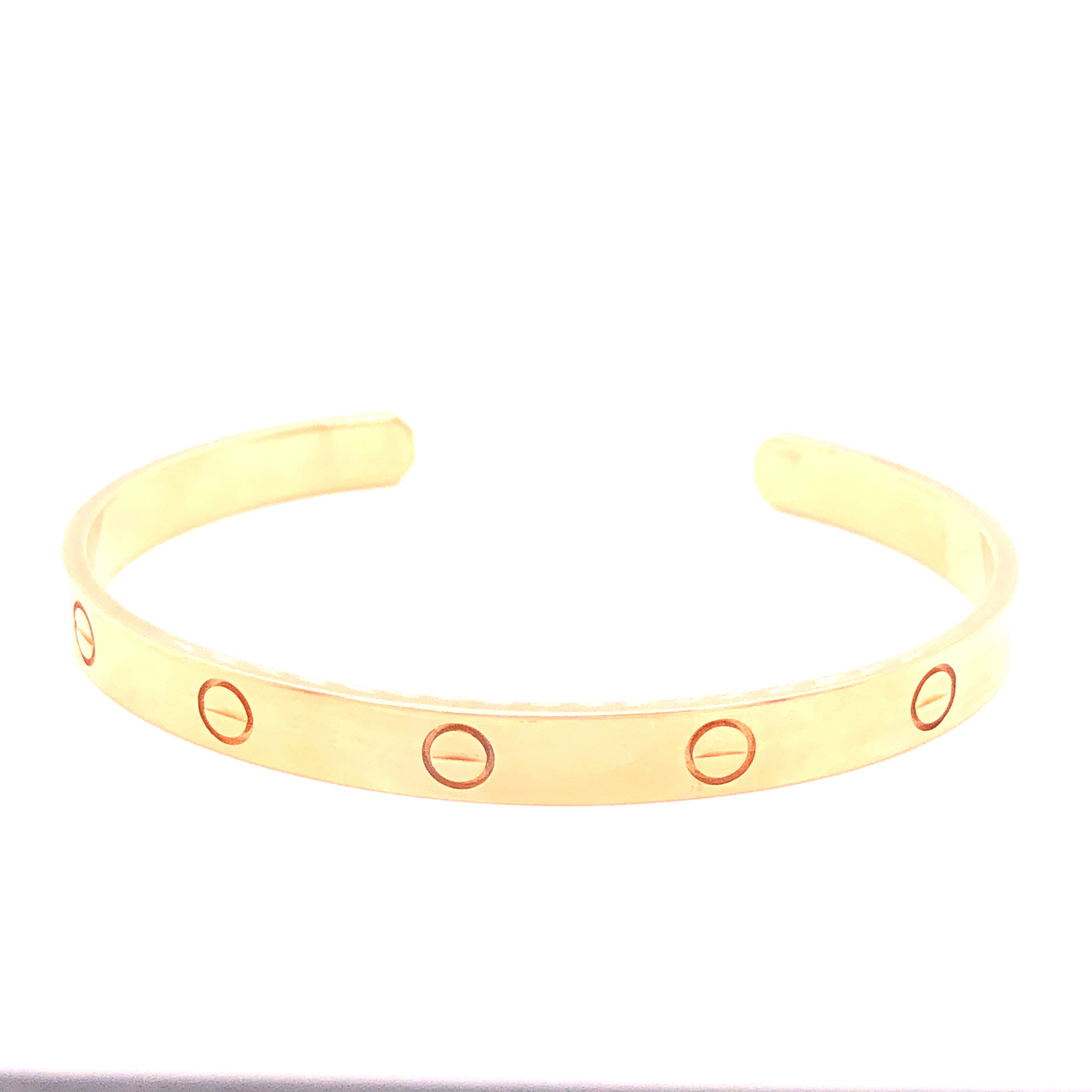 A LADIES 18ct. ROSE GOLD CARTIER TORQUE LOVE BANGLE. SIZE 19. REF NUMBER BAS234. WEIGHT 24.7grms. - Image 3 of 9