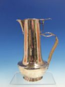 A HALLMARKED SILVER ARTS AND CRAFTS COFFEE POT DATED 1908 SHEFFIELD FOR COOPER BROTHERS & SONS