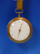 A RARE GIII SILVER GILT PAIR CASED POCKET WATCH BY GRANT ,FLEET STREET , LONDON. KEY WOUND FUSEE