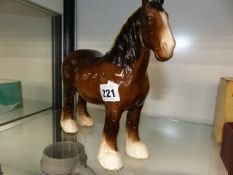 A BESWICK SHIRE HORSE.