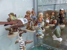 A COLLECTION OF GOEBELS FIGURINES.