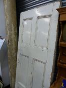 TWO ANTIQUE PAINTED DOORS.