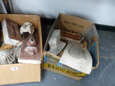 A QTY OF VARIOUS RESTORER'S MOULDS, ETC.