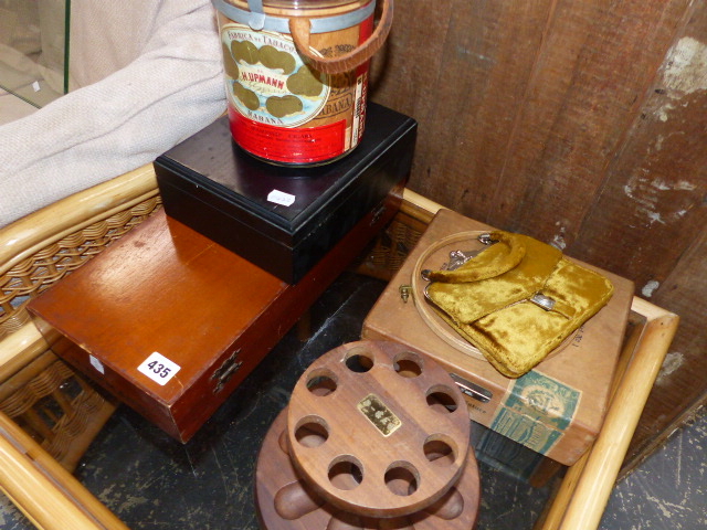 TWO HUMIDORS, A CIGAR JAR, ETC.