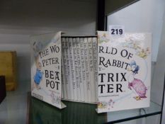 A SET OF BEATRIX POTTER BOOKS IN ORIGINAL BOX.