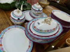 A MINTONS 19th.C.PART DINNER SERVICE.