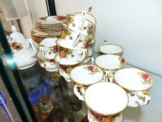 A ROYAL ALBERT TEA SERVICE.