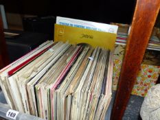 A LARGE QTY OF RECORD ALBUMS.