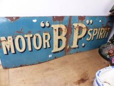 ENAMEL SIGN "BP MOTOR SPIRIT" 135 x 46cms.