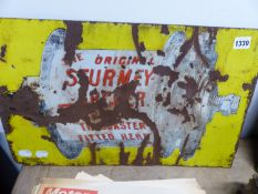 AN ENAMEL SIGN "STURMER ARCHER" 53 x 33cms.