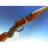 RIFLE- FAC REQUIRED- GEORGE GIBBS MAUSER BOLT ACTION SPORTING RIFLE WITH DOUBLE SET TRIGGER .256