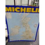 A GROUP OF FIVE VARIOUS MICHELIN ROAD MAP WALL SIGNS. 72 x 86cms.