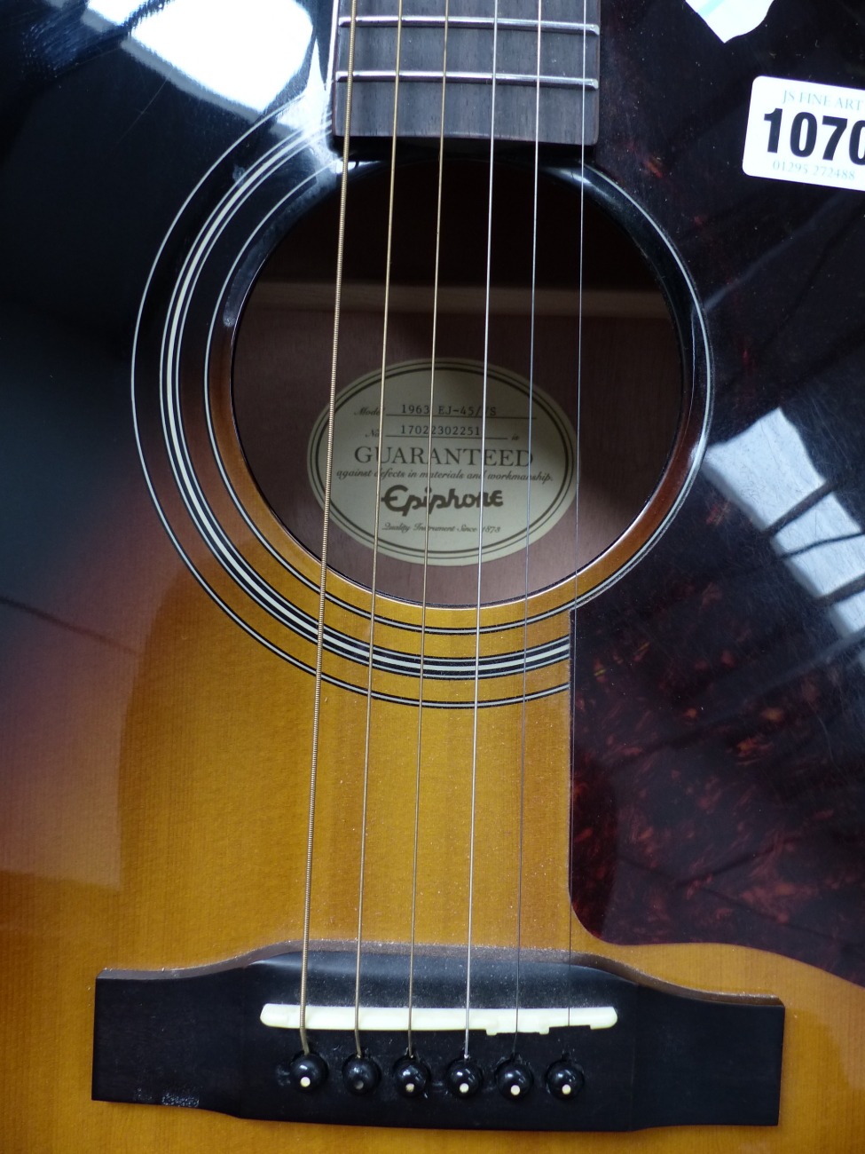 A EPIPHONE ACCOUSTIC GUITAR IN CARRYING CASE. - Image 12 of 29