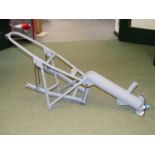 AN UNUSED, CGA 'EGLI'-TYPE FRAME WITH SWINGING ARM TO FIT A VINCENT TWIN CYLINDER ENGINE, WITH