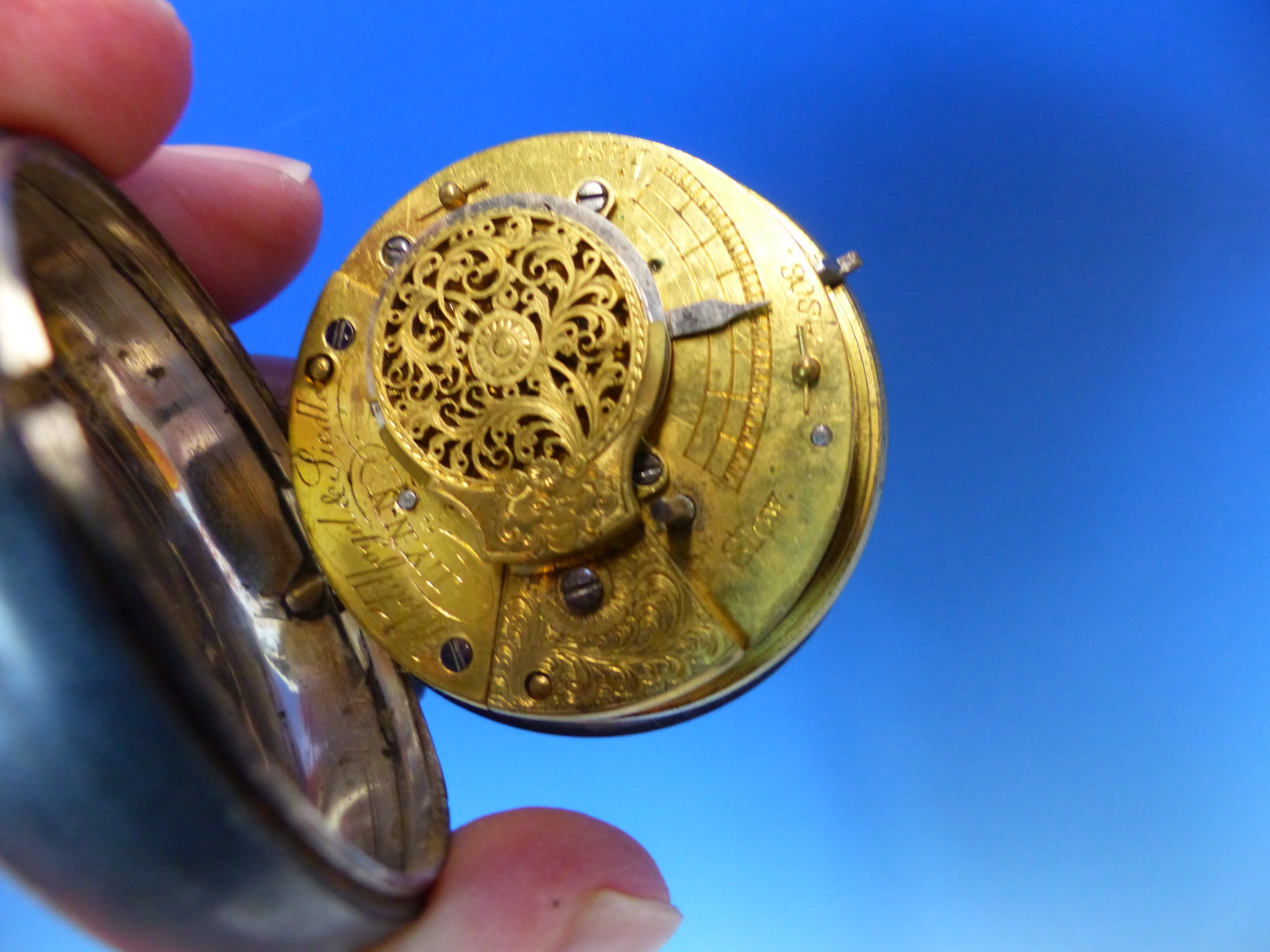 TWO FUSEE POCKET WATCHES IN SILVER CASES, ONE BY WALDFOGEL AND SIEDLER AND THE OTHER BY COULON, - Image 5 of 25