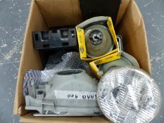 A QUANTITY OF SAAB AND OTHER HEADLIGHT FITTINGS (QTY).